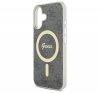 Guess IML 4G MagSafe iPhone 16 MagSafe kemény hátlap tok, fekete GUHMP16SH4STK