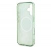 Guess IML Flower & Tonal Circle iPhone 16 kemény hátlap tok, zöld GUHMP16SHFWBDCEN