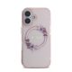 Guess IML Flowers Wreath iPhone 16 MagSafe kemény hátlap tok, rózsaszín GUHMP16SHFWFCP