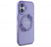 Guess IML Flowers Wreath iPhone 16 MagSafe kemény hátlap tok, lila GUHMP16SHFWFCU