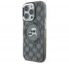 Karl Lagerfeld IML Monogram Karl&Choupette Head iPhone 16 Pro Max MagSafe hátlap tok, fekete KLHMP16XHMCKMHK