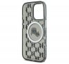 Karl Lagerfeld IML Monogram Karl&Choupette Head iPhone 16 Pro Max MagSafe hátlap tok, fekete KLHMP16XHMCKMHK