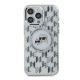 Karl Lagerfeld IML Monogram Karl&Choupette Head iPhone 16 hátlap tok, átlátszó KLHMP16SHMCKMHT