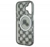 Karl Lagerfeld IML Monogram Karl&Choupette Head iPhone 16 hátlap tok, fekete KLHMP16SHMCKMHK