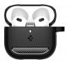 Spigen Rugged Armor AirPods 4 tok, Matte Black, fekete ACS08642