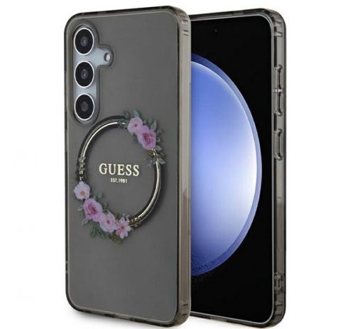 Guess IML Flowers Wreath S24 tok, fekete GUHMS24SHFWFCK