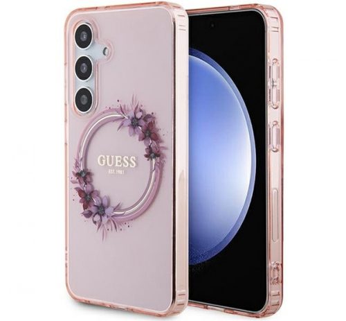 Guess IML Flowers Wreath S24 tok, rózsaszín GUHMS24SHFWFCP