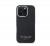 Karl Lagerfeld Grained PU Hotel RSG iPhone 16 Pro hátlap tok, fekete