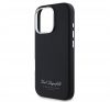 Karl Lagerfeld Grained PU Hotel RSG iPhone 16 Pro Max hátlap tok, fekete