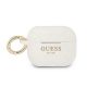 Guess Silicone Glitter Apple AirPods Pro tok, fehér