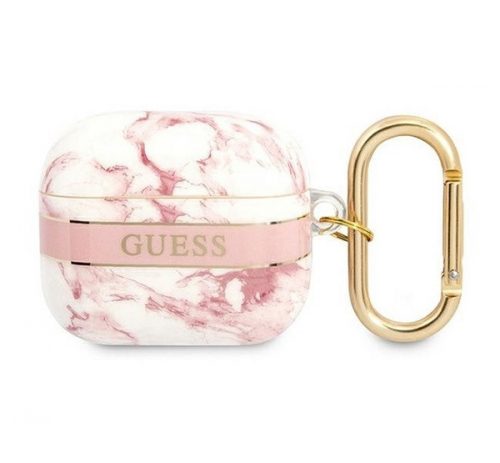 Guess Marble Strap Collection Apple AirPods 3 tok, rózsaszín