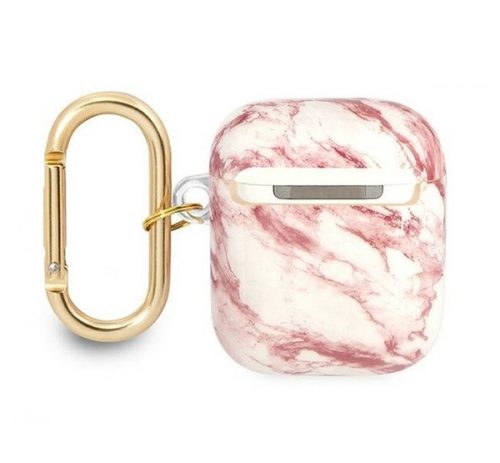 Guess Marble Strap Collection Apple AirPods 1/2 tok, rózsaszín