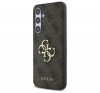 Guess 4G Big Metal Logo Samsung Galaxy S24 FE hátlap tok, barna GUHCS24FE4GMGBR