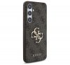 Guess 4G Big Metal Logo Samsung Galaxy S24 FE hátlap tok, barna GUHCS24FE4GMGBR