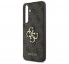 Guess 4G Big Metal Logo Samsung Galaxy S24 FE hátlap tok, barna GUHCS24FE4GMGBR