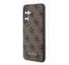 Guess 4G Metal Gold Logo Samsung Galaxy S24 hátlap tok, barna GUHCS24SG4GFBR