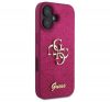 Guess Fixed Glitter Big 4G iPhone 16 hátlap tok, lila GUHCP16SHG4SGU