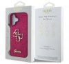 Guess Fixed Glitter Big 4G iPhone 16 hátlap tok, lila GUHCP16SHG4SGU