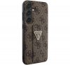 Guess Grip Stand 4G Triangle Strass Samsung Galaxy S24 hátlap tok, barna GUHCS24SPGS4TDW