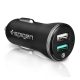 Spigen Essential F27QC Quick Charge 3.0 autós szivargyújtó töltő adapter, 2xUSB, fekete