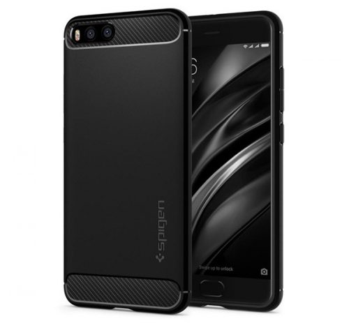 Spigen Rugged Armor Xiaomi Mi 6 tok, Black, fekete