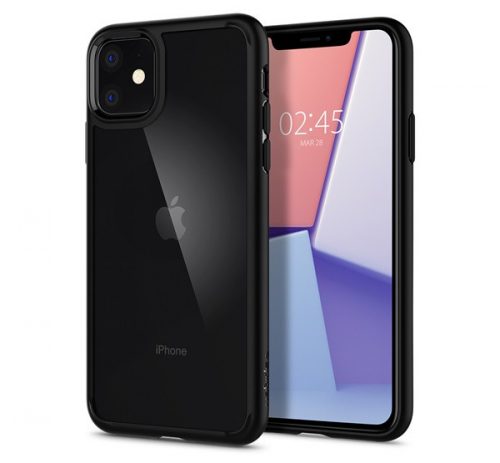 Spigen Ultra Hybrid Apple iPhone 11 tok, Matte Black, fekete