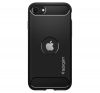 Spigen Rugged Armor Apple iPhone SE 2022/2020 Matte Black tok, fekete