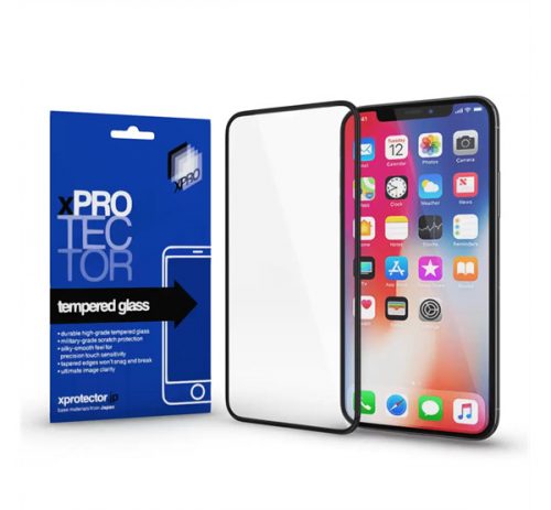 Samsung Galaxy A02s Xprotector Tempered Glass Full Size 3D kijelzővédő üvegfólia, fekete