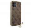 Guess 4G Charms Apple iPhone 12 mini hátlap tok, barna