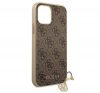 Guess 4G Charms Apple iPhone 12 mini hátlap tok, barna