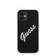 Guess Silicone Vintage Script Apple iPhone 12 mini hátlap tok, fekete