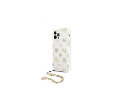 Guess PC Chain Peony Apple iPhone 12 Pro Max hátlap tok, arany