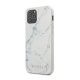 Guess PC/TPU Marble Apple iPhone 12/12 Pro hátlap tok, fehér