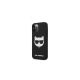 Karl Lagerfeld Choupette Head Silicone hátlap tok Apple iPhone 12 Pro Max, fekete