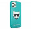 Karl Lagerfeld Choupette Head hátlap tok Apple iPhone 12 Pro Max, kék