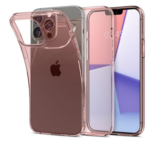 Spigen Crystal Flex Apple iPhone 13 Pro tok, Rose Crystal, rózsaszín-átlátszó