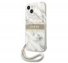 Guess TPU Marble Stripe Apple iPhone 13 hátlap tok, szürke