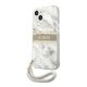 Guess TPU Marble Stripe Apple iPhone 13 hátlap tok, szürke