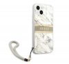 Guess TPU Marble Stripe Apple iPhone 13 hátlap tok, szürke