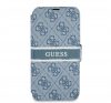 Guess PU 4G Printed Stripe Apple iPhone 13 flip tok, kék