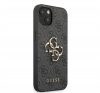 Guess PU 4G Metal Logo Apple iPhone 13 mini hátlap tok, szürke