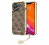 Guess 4G Charms Apple iPhone 13 Pro hátlap tok, barna