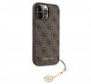 Guess 4G Charms Apple iPhone 13 Pro Max hátlap tok, barna