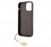 Guess 4G Charms Apple iPhone 13 Pro Max hátlap tok, barna