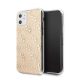 Guess 4G Glitter Apple iPhone 11 hátlap tok, arany