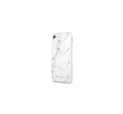 Guess Marble Apple iPhone SE 2022/2020/8/7 hátlap tok, fehér márvány