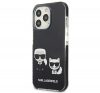 Karl Lagerfeld Karl and Choupette TPE hátlap tok Apple iPhone 13 Pro, fekete