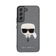 Karl Lagerfeld Head Saffiano bőr hátlap tok Samsung Galaxy S22, ezüst