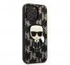 Karl Lagerfeld Monogram Ikonik hátlap tok Apple iPhone 13 Pro, fekete