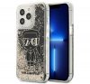 Karl Lagerfeld Liquid Glitter Gatsby hátlap tok Apple iPhone 13 Pro, fekete